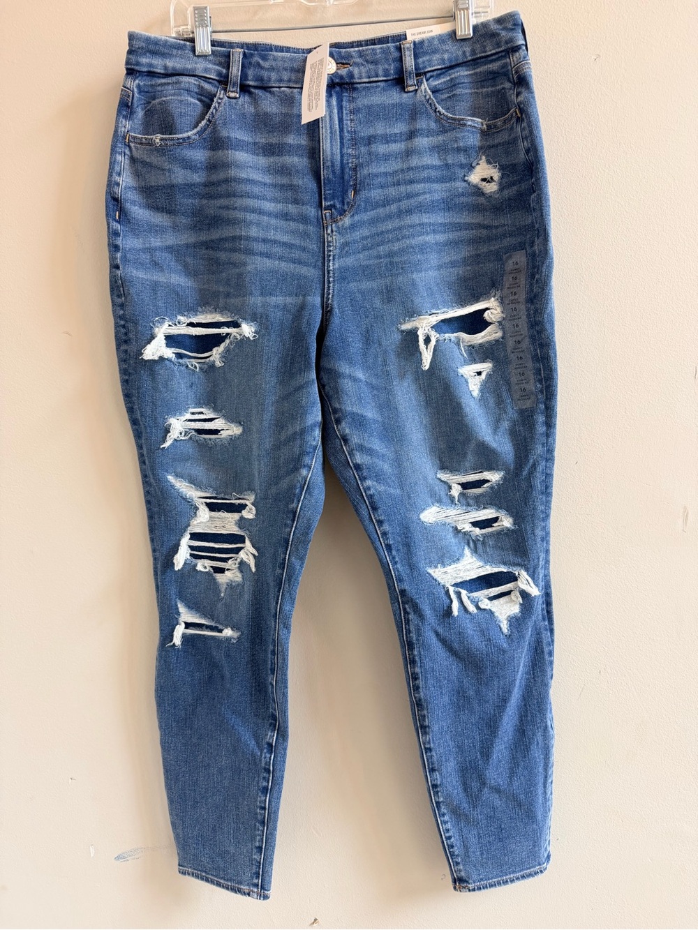 American Eagle AE Curvy High Rise Ripped Jegging Size 16